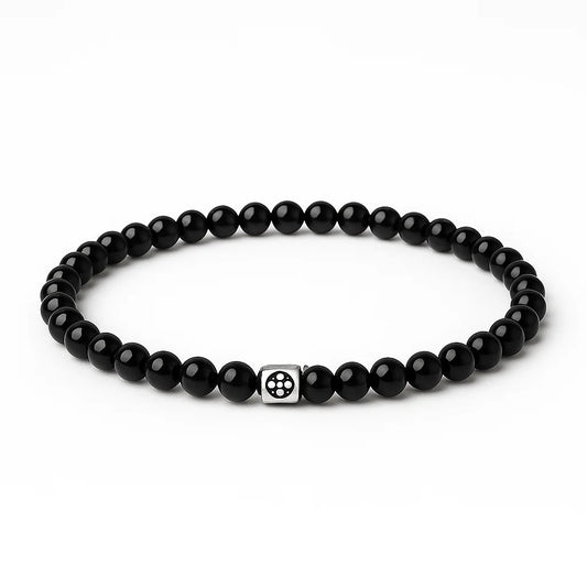 Obsidian Energy Beads Bracelet - Sphere Standouts