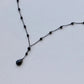 Obsidian Pearl Pendant Necklace - Sphere Standouts