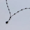 Obsidian Pearl Pendant Necklace - Sphere Standouts
