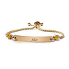 Engraved Birthstone Bracelet - November - Topaz