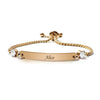 Engraved Birthstone Bracelet - April - Diamond