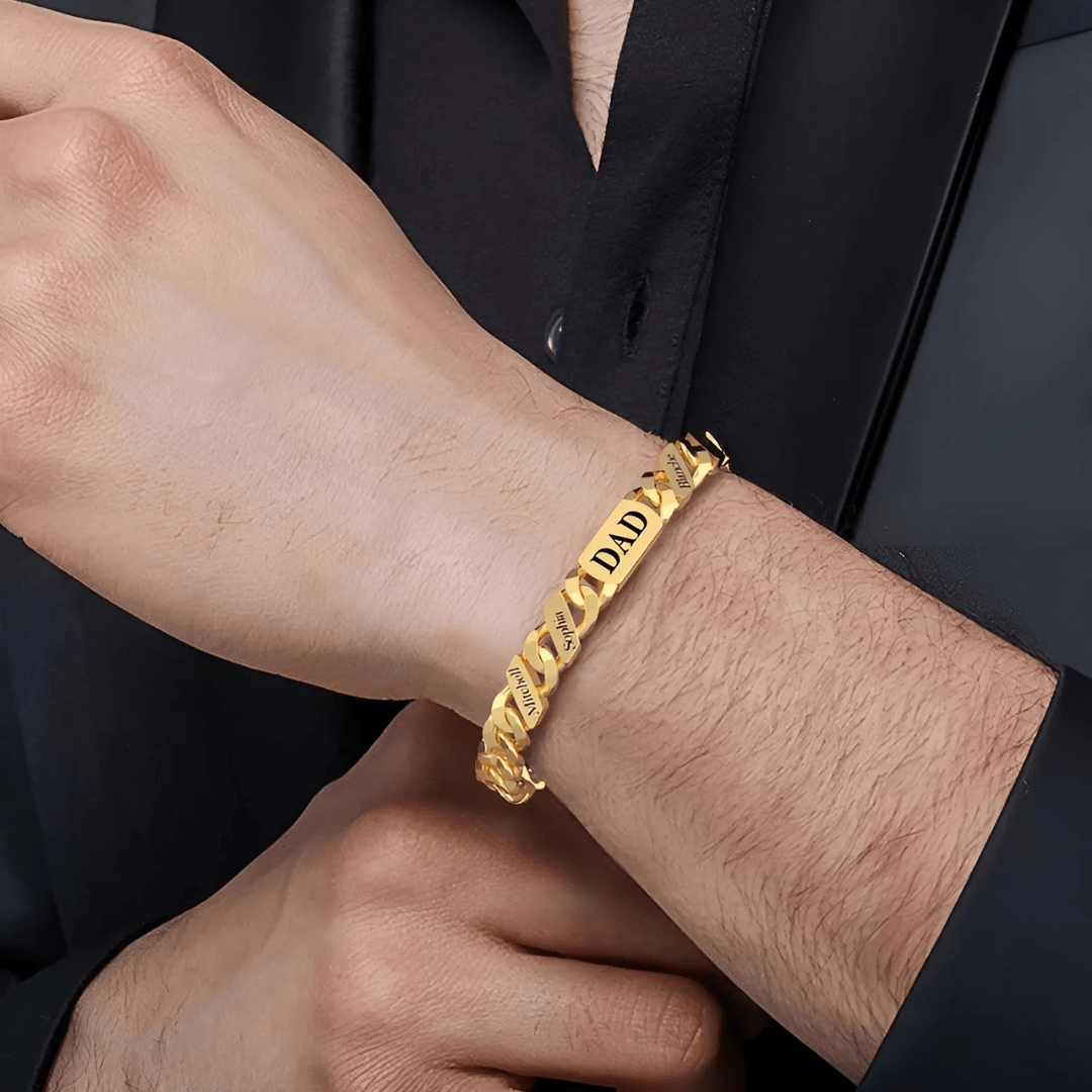 Personalized Family Link Bracelet - Sphere Standouts