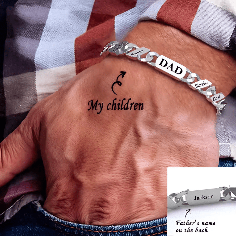 Personalized Family Link Bracelet - Sphere Standouts