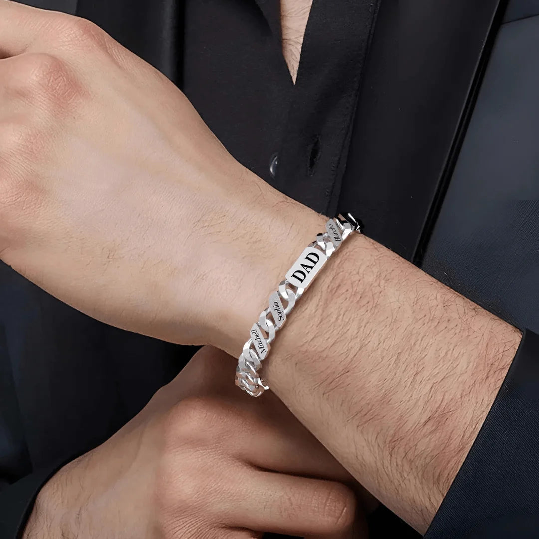 Personalized Family Link Bracelet - Sphere Standouts