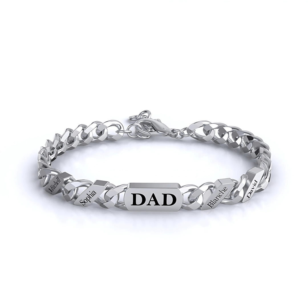 Personalized Family Link Bracelet - Sphere Standouts