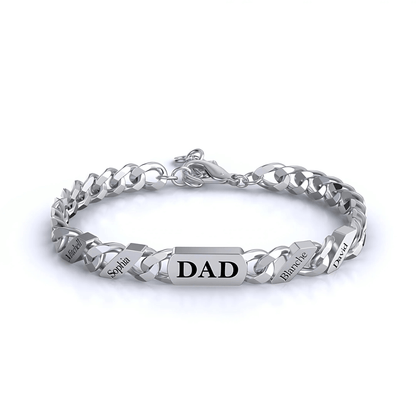 Personalized Family Link Bracelet - Sphere Standouts