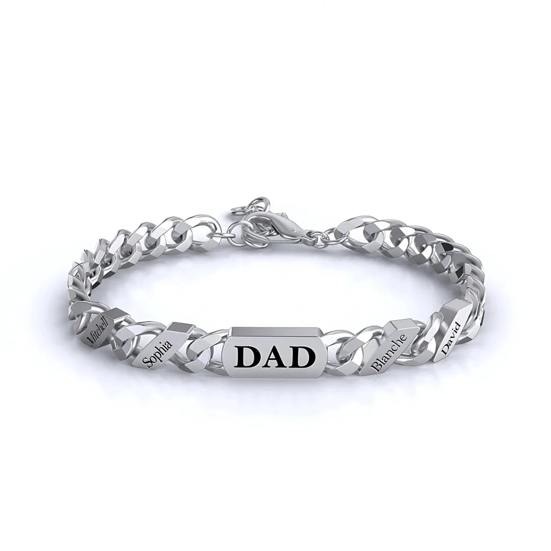 Personalized Family Link Bracelet - Sphere Standouts