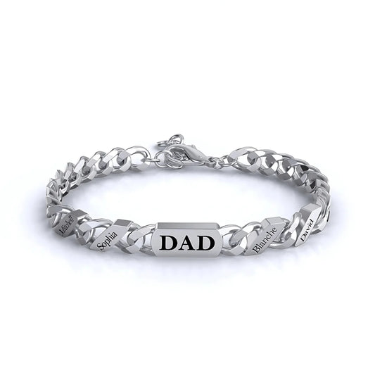 Personalized Family Link Bracelet - Sphere Standouts