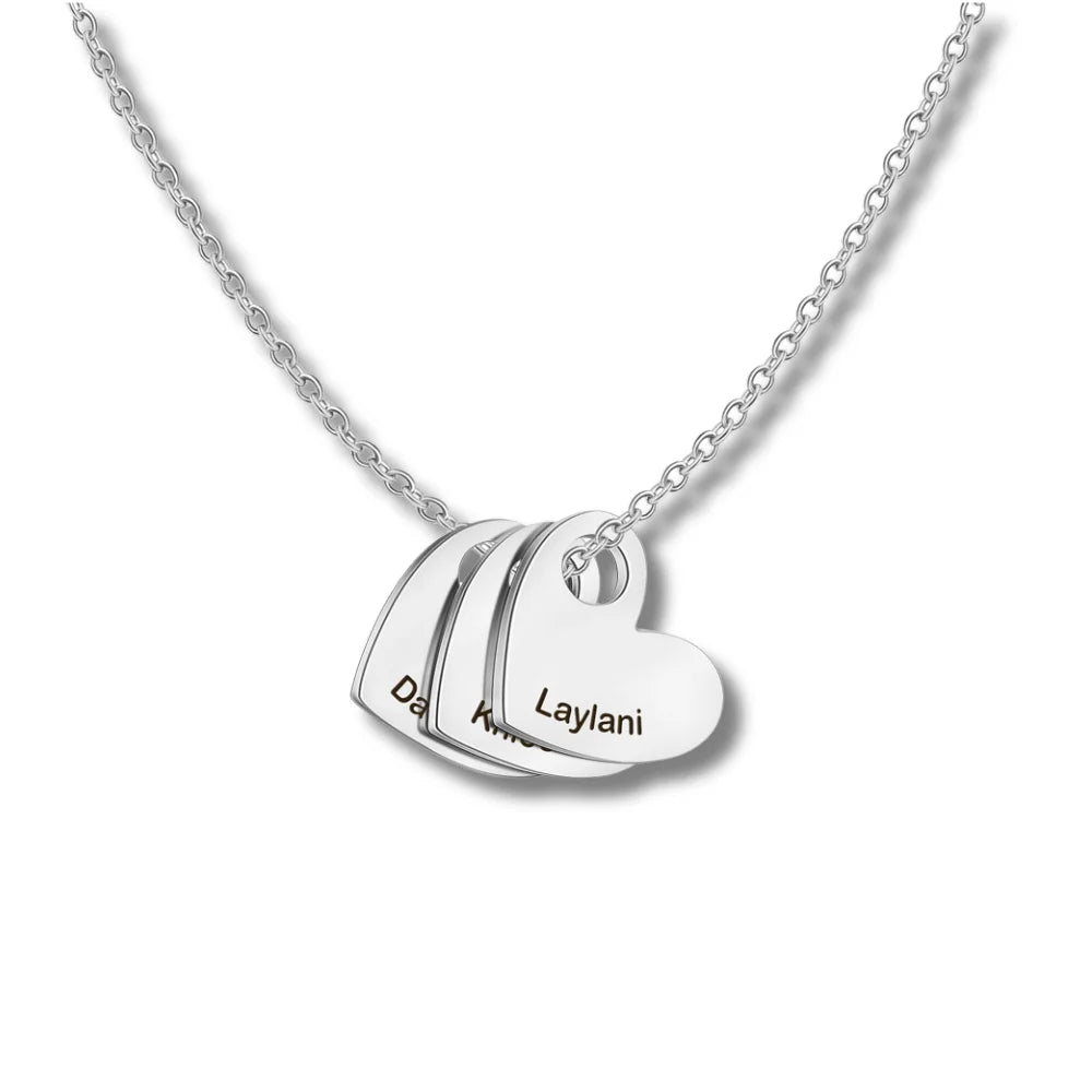 Personalized Heart Name Necklace - Sphere Standouts