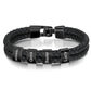 Personalized Leather Bracelet with Name Beads - Sphere Standouts
