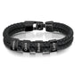 Personalized Leather Bracelet with Name Beads - Sphere Standouts