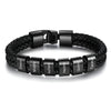 Personalized Leather Bracelet with Name Beads - Sphere Standouts
