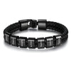 Personalized Leather Bracelet with Name Beads - Sphere Standouts