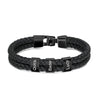 Personalized Leather Bracelet with Name Beads - Sphere Standouts