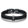 Personalized Leather Bracelet with Name Beads - Sphere Standouts
