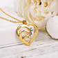 Personalized Name Heart Necklace with Birthstone - Sphere Standouts