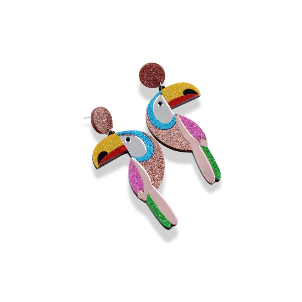 Vibrant Toucan Earrings