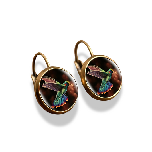 Rainbow Hummingbirds Earrings