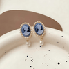 Queen Head Portrait Dangle Earrings - Sphere Standouts