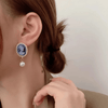 Queen Head Portrait Dangle Earrings - Sphere Standouts