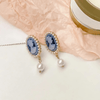 Queen Head Portrait Dangle Earrings - Sphere Standouts