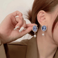 Queen Head Portrait Dangle Earrings - Sphere Standouts