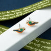 Rainbow Bird Earrings - Sphere Standouts