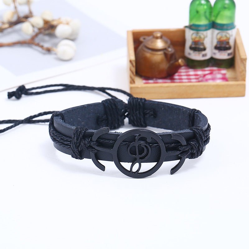 Retro Music Leather Bracelet - Sphere Standouts