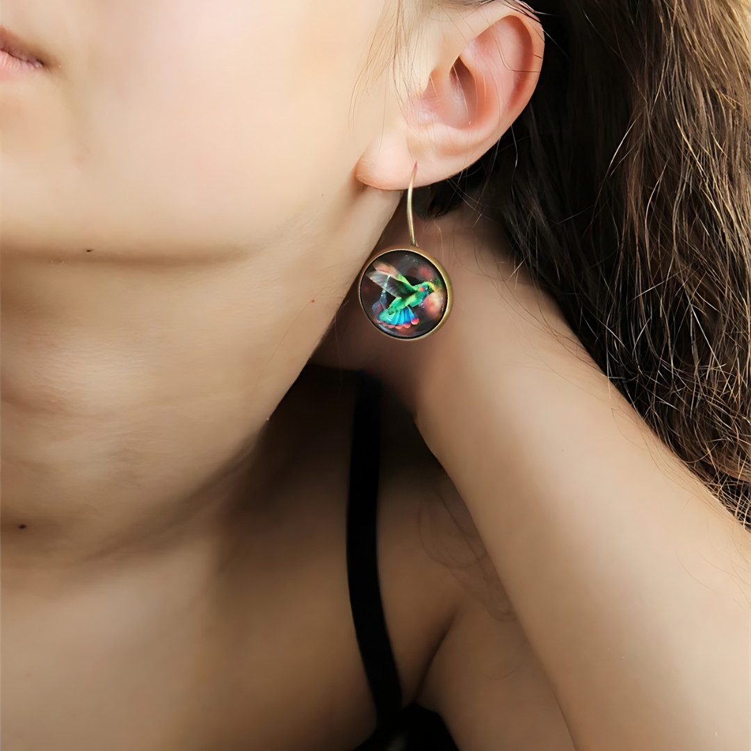 Rainbow Hummingbirds Earrings