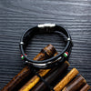 Rock Guitar Leather Bracelet - Sphere Standouts