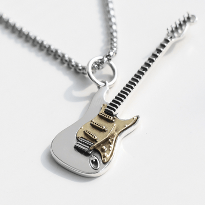 Rockstar Guitar Necklace + Free Adjustable Ring - Sphere Standouts