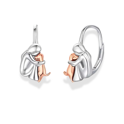 Faithful Dog Earrings - 925 Sterling Silver