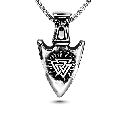 Rune Arrow Pendant – Viking Style - Sphere Standouts