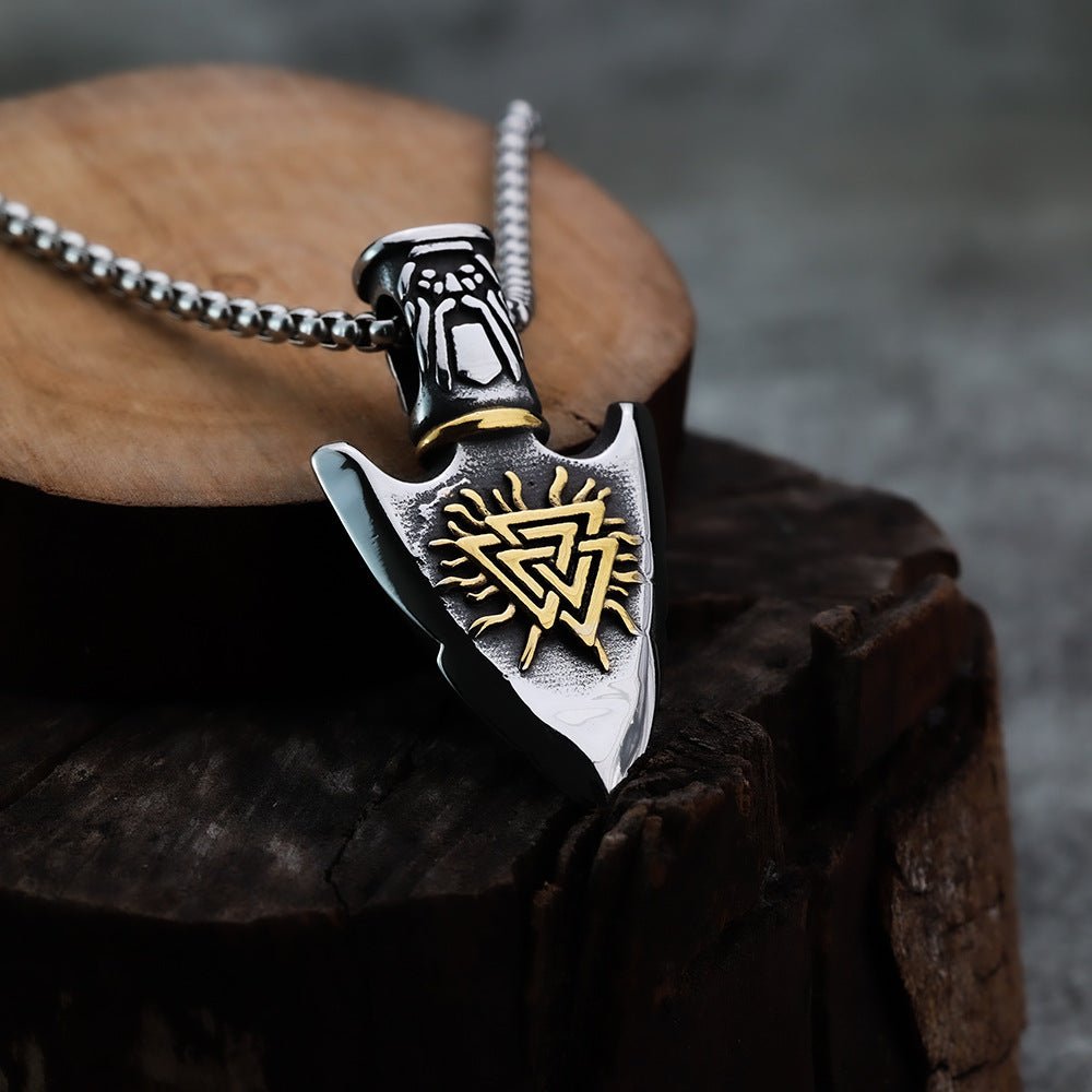 Rune Arrow Pendant – Viking Style - Sphere Standouts