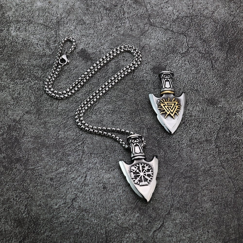Rune Arrow Pendant – Viking Style - Sphere Standouts