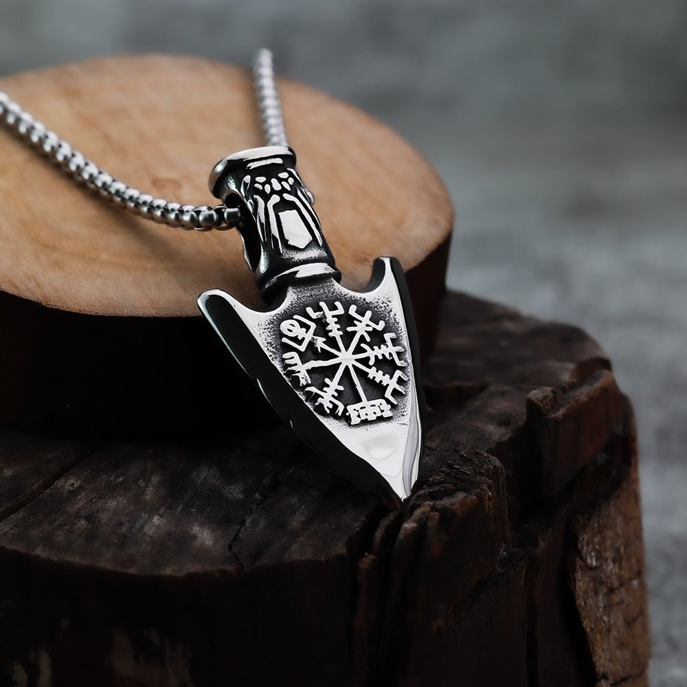 Rune Arrow Pendant – Viking Style - Sphere Standouts