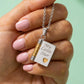 Guiding Star Message Locket Necklace — Daughter in Silver — necklace for women