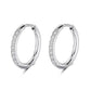 Sparkling Diamond Hoop Earrings - Sphere Standouts