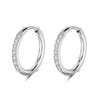 Sparkling Diamond Hoop Earrings - Sphere Standouts