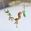 Squirrel & Blossom Necklace - Sphere Standouts