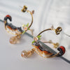 Squirrel Charm Earrings - Sphere Standouts