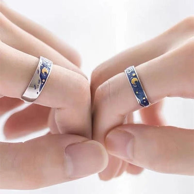 Starry Night Couple Ring - Sphere Standouts