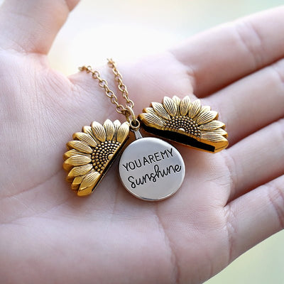 Sunflower Locket Necklace - Sphere Standouts