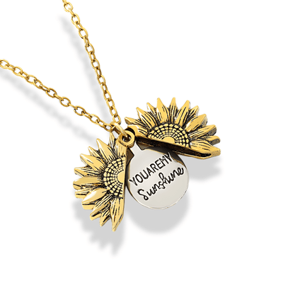 Sunflower Locket Necklace - Sphere Standouts