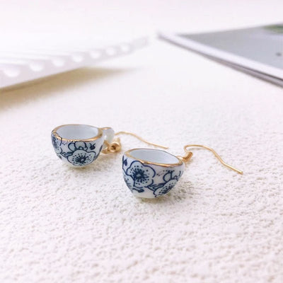 Tea Charm Earrings - Sphere Standouts
