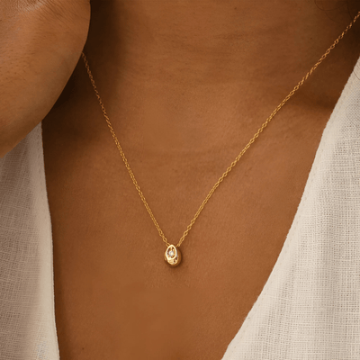 Teardrop Charm Necklace - Sphere Standouts