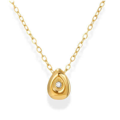 Teardrop Charm Necklace - Sphere Standouts