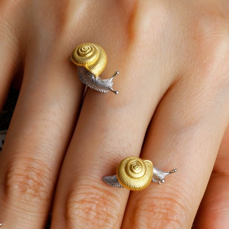 Whimsical Snail Earrings