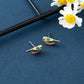 Rainbow Bird Earrings