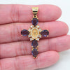 Radiant Cross Necklace in Purple — necklace for women